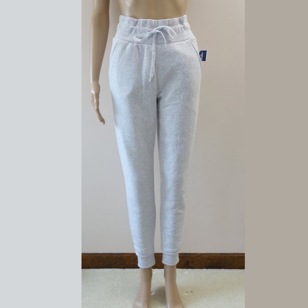 Women's Extra High Rise Fleece Lined Cozy Joggers Grey Heathered (S) NWT!